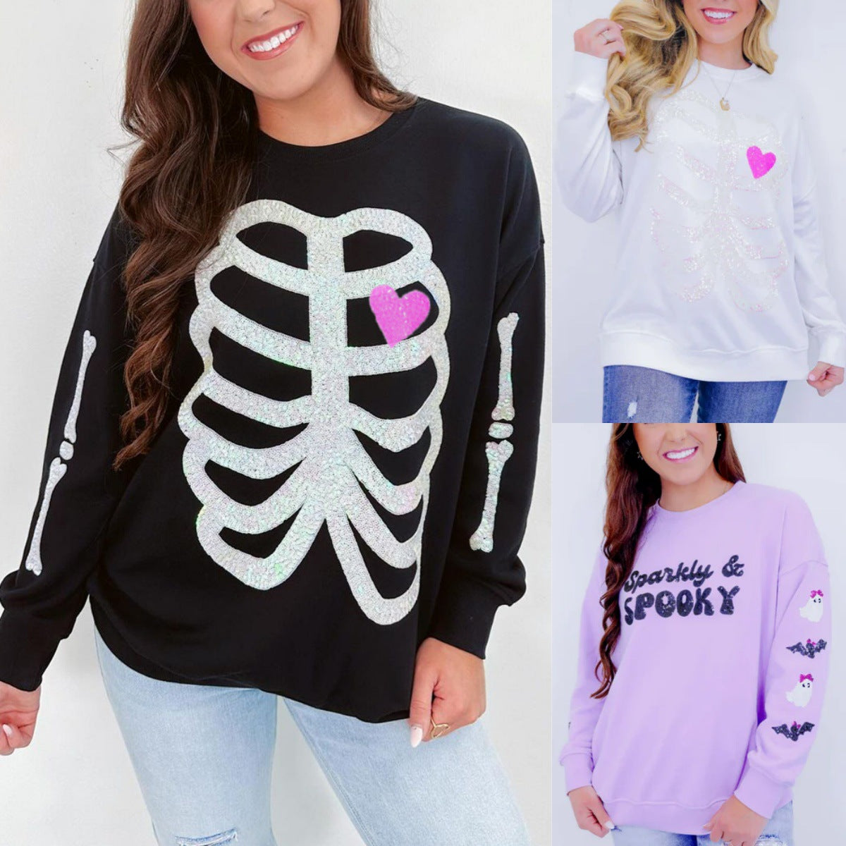 Long Sleeve Closure Type Pullover Halloween Casual Female