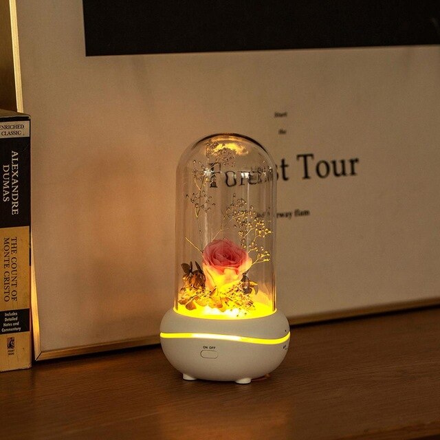 Eternal Flower USB Essential Oil Aromatherapy Machine Mini Home/Car Aromatherapy Home Decor Ornament Perfumed lamp