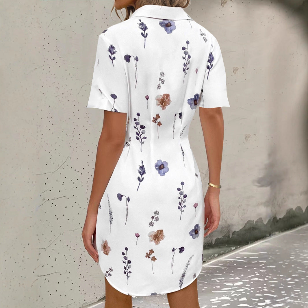 Printed Blouse Dress for Women
