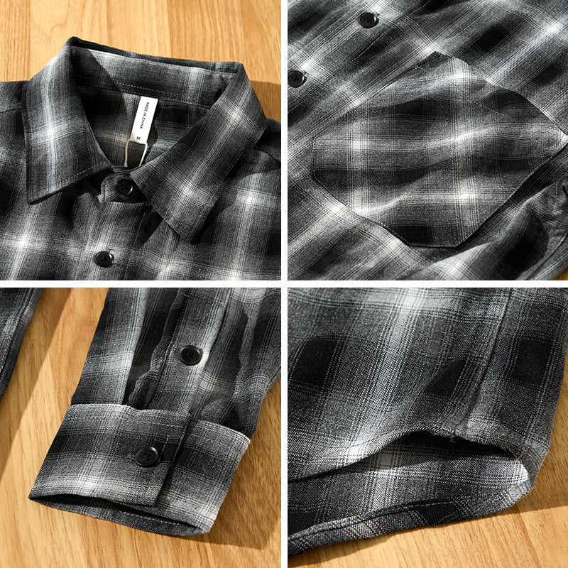 Thick Plaid Casual Shirt for Men