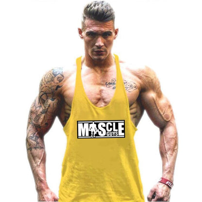 Bodybuilding Tank Top Mens shirts Brand Clothing Fitness Men Singlet Sleeveless Cotton Workout Stringer Shirts