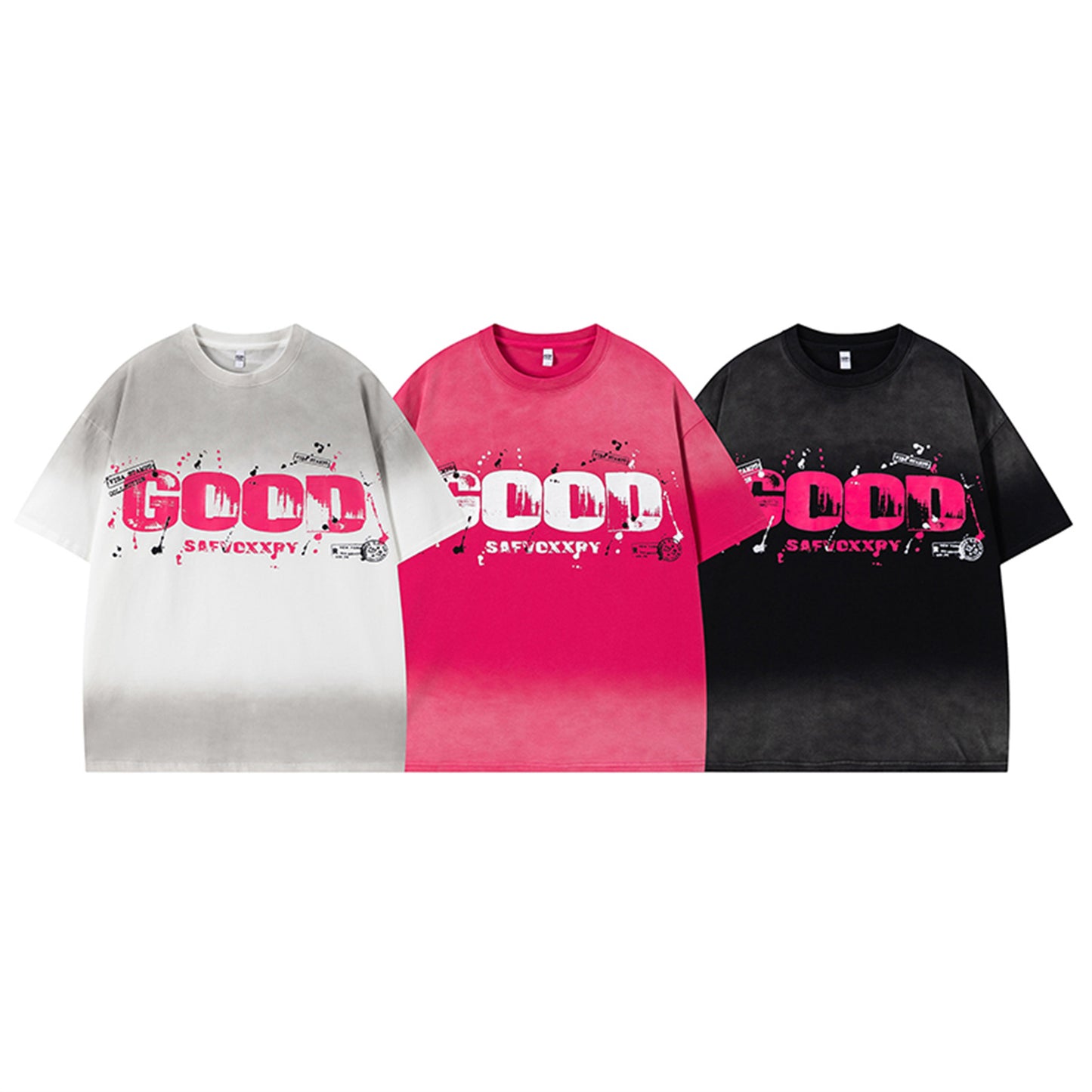 Summer Casual Round Neck Short Sleeve T-Shirt for Men and Women