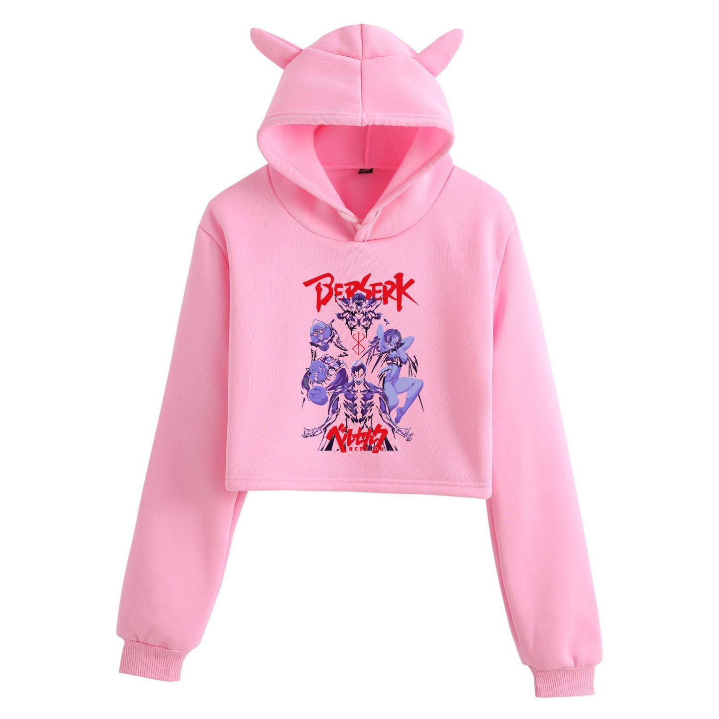 Berserk Creative Crop Top Women's Hoodie