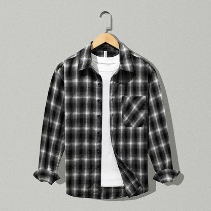 Thick Plaid Casual Shirt for Men