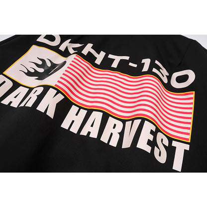 Letter printed baseball jacket for men and women