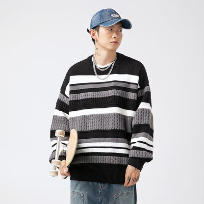 Round neck sweater for men