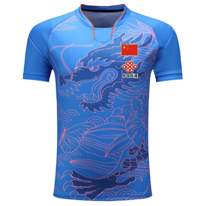 CHINA Dragon table tennis Jerseys Shorts Men / Women / Child , ping pong Jersey,Table tennis Shirt Sets table tennis shirts