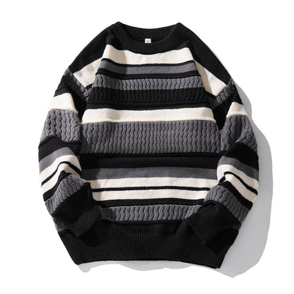 Round neck sweater for men