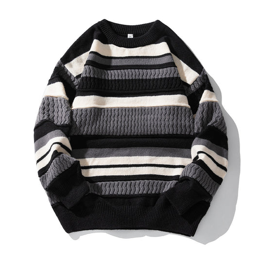 Round neck sweater for men