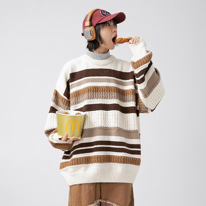 Round neck sweater for men