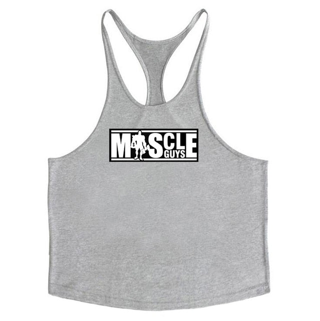 Bodybuilding Tank Top Mens shirts Brand Clothing Fitness Men Singlet Sleeveless Cotton Workout Stringer Shirts