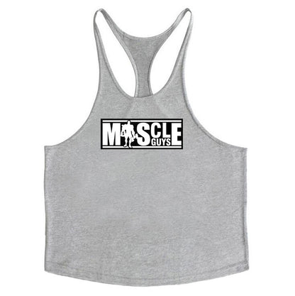 Bodybuilding Tank Top Mens shirts Brand Clothing Fitness Men Singlet Sleeveless Cotton Workout Stringer Shirts