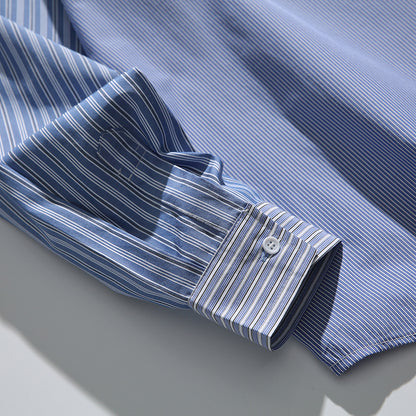 Plaid patchwork shirt for men