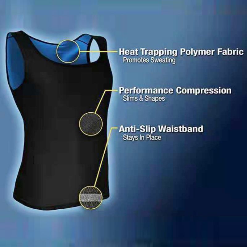Men Women Sweat Body Shaper Vest Gym Fitness Advanced Sweatwear Suit For Slimming Weight Loss