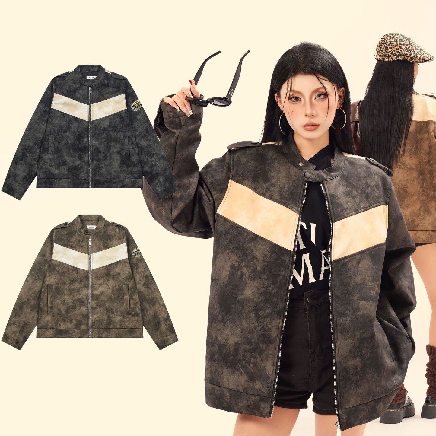 Clash collar jacket for men and women