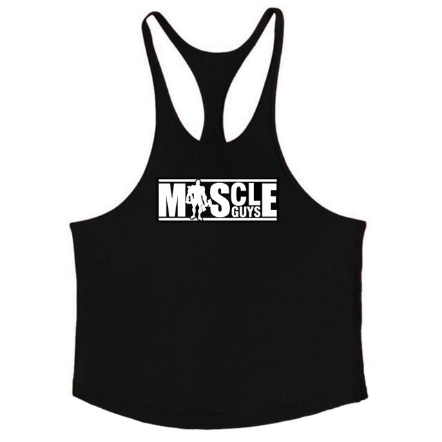 Bodybuilding Tank Top Mens shirts Brand Clothing Fitness Men Singlet Sleeveless Cotton Workout Stringer Shirts