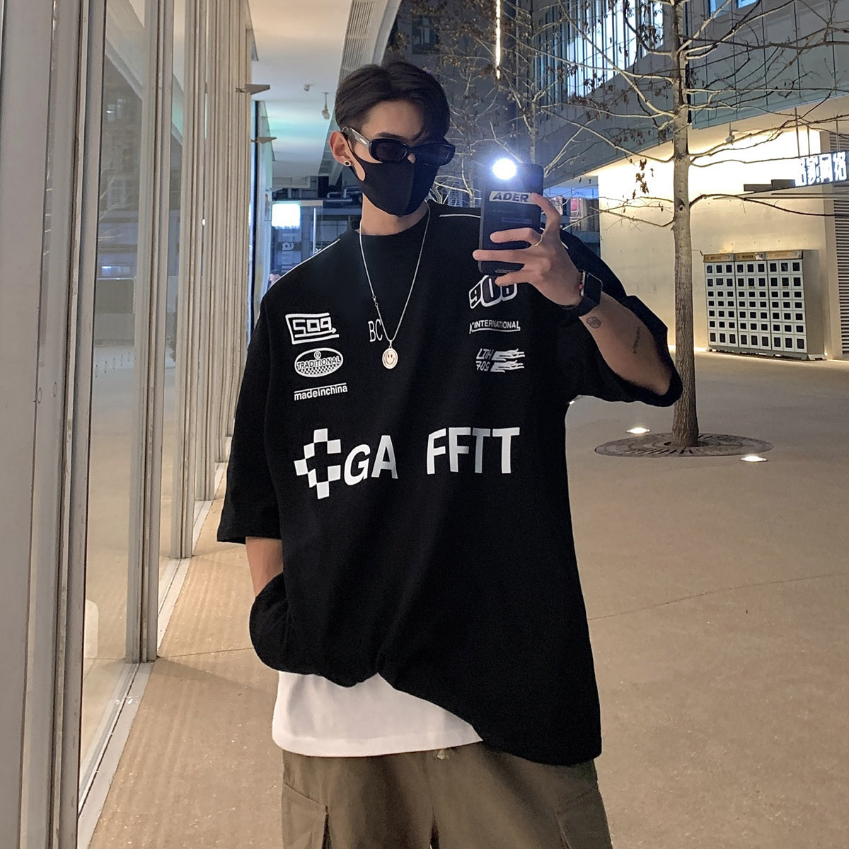 Summer retro short sleeved T-shirt for men