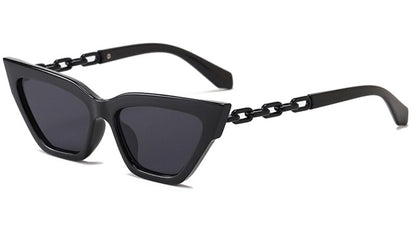 Ladies cat eye glasses female colorful green black square sunglasses women retro uv400 summer accessories