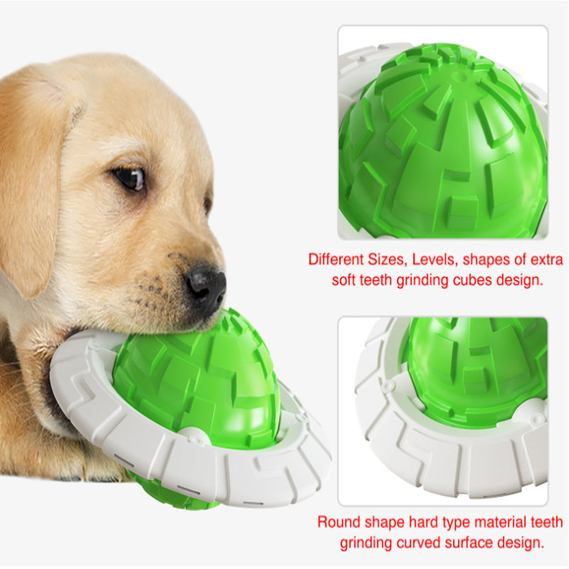 New Popular Pet Products Teddy Bomei Bears and Dog Toys Sounding Interactive Frisbee Grinding Ball
