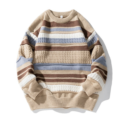 Round neck sweater for men