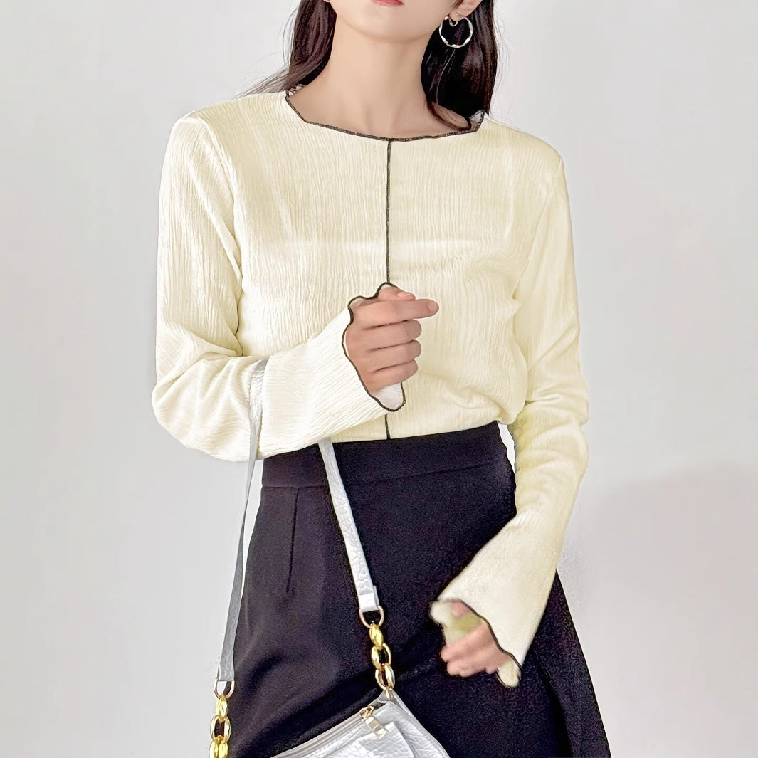 Long-Sleeve Round Neck T-Shirt for Women