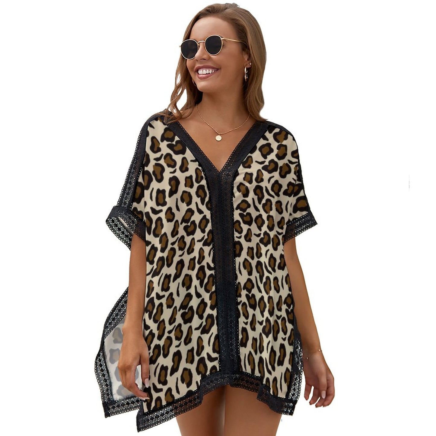 Loose Short Sleeve Beach Swim Cover