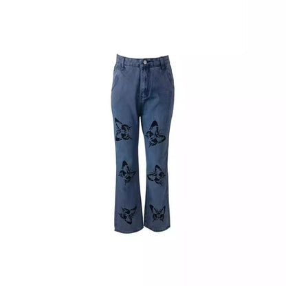 Printed slim fit minimalist jeans for women