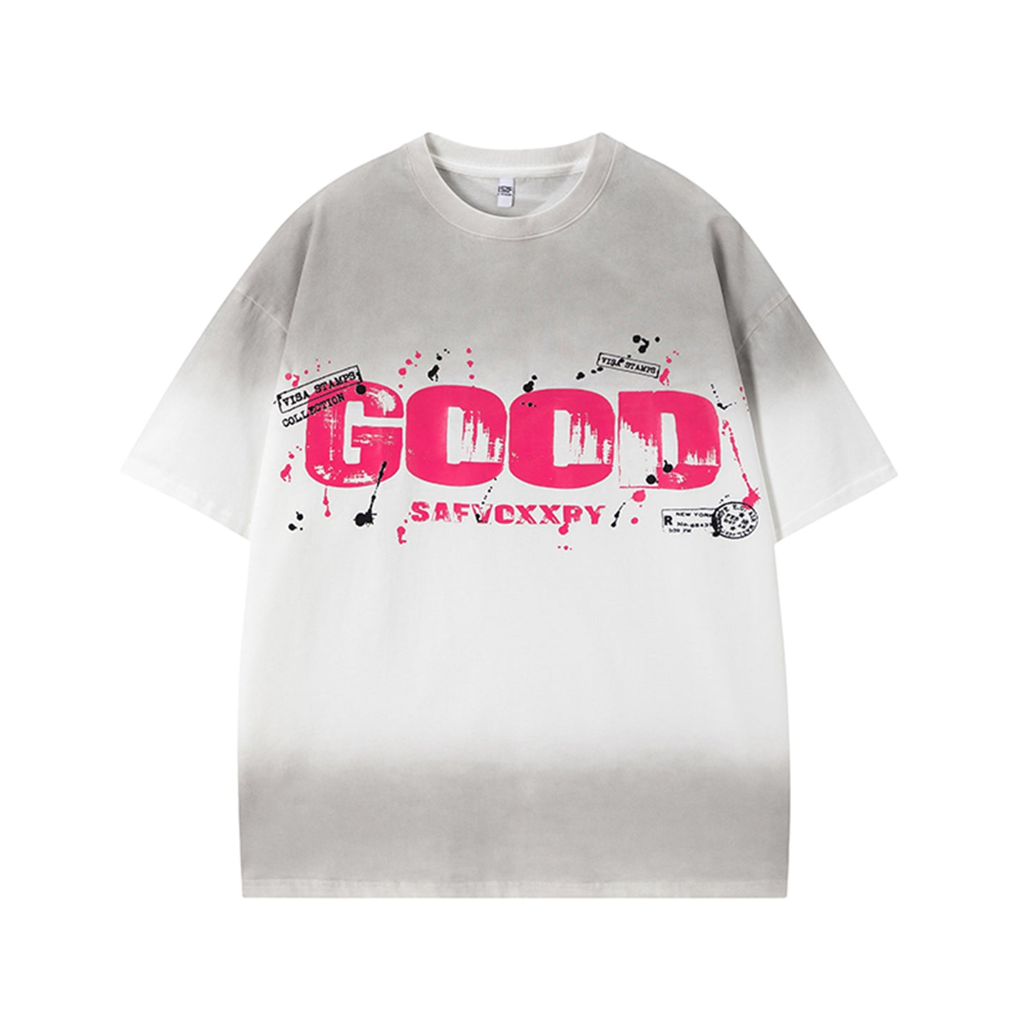 Summer Casual Round Neck Short Sleeve T-Shirt for Men and Women