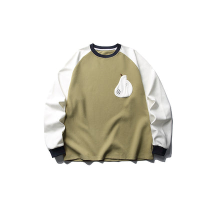 Round Neck Long Sleeve T-Shirt for Men and Women Base Layer