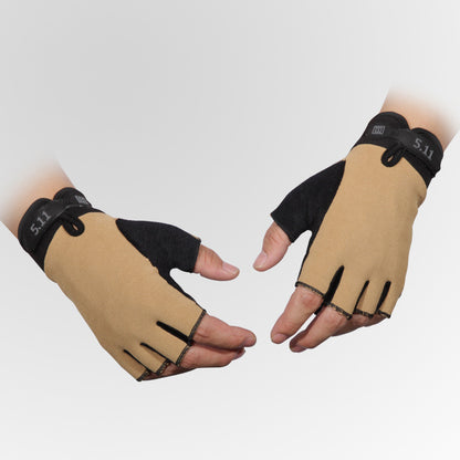 Nylon Cycling Gloves Four Seasons Outdoor Tactical Non-Slip Riding Half Finger Gloves Men