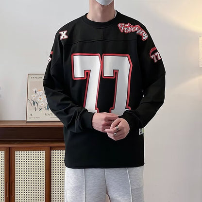 Letter printed hoodie for men and women in spring and autumn