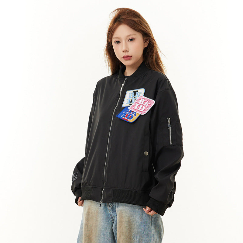 Velcro flight jacket for men and women