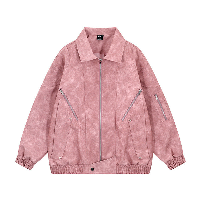 Suede collar jacket for women