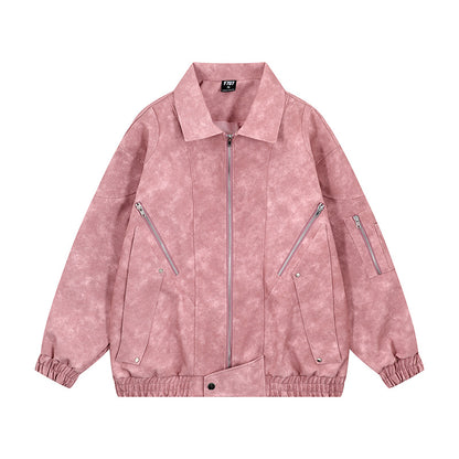 Suede collar jacket for women