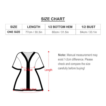 Loose Short Sleeve Beach Swim Cover