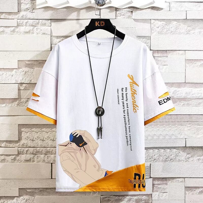 Summer thin short sleeved T-shirt for men