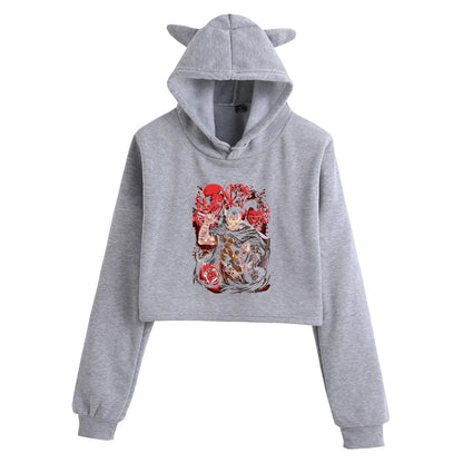Berserk Creative Crop Top Women's Hoodie