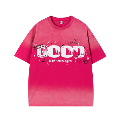 Summer Casual Round Neck Short Sleeve T-Shirt for Men and Women