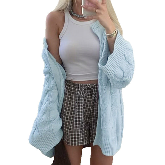 Round Neck Long Sleeve Sweater for Women