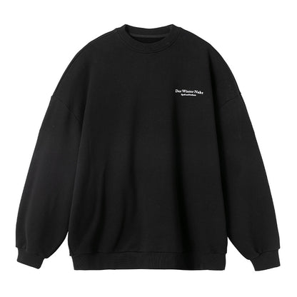 Printed round neck hoodie for men