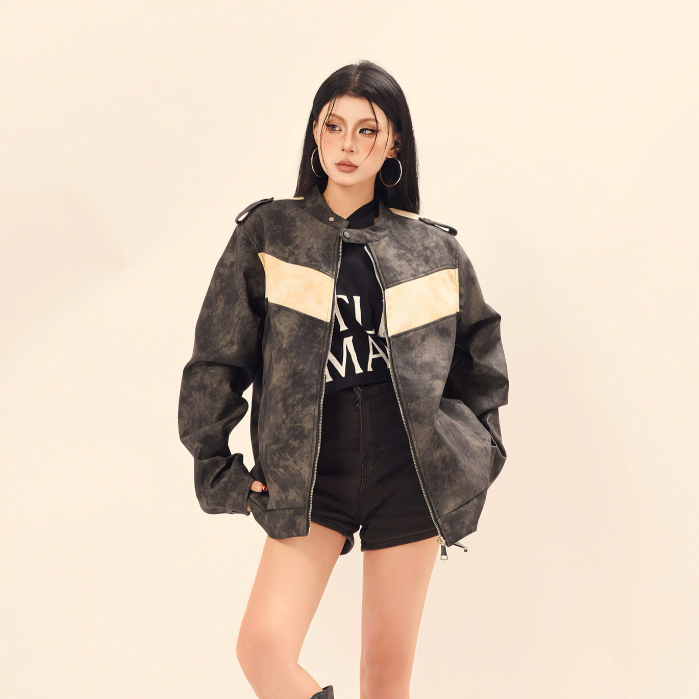 Clash collar jacket for men and women