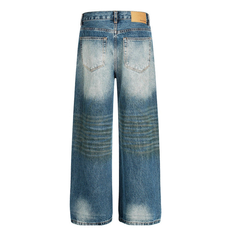 Ripped denim pants for men and women