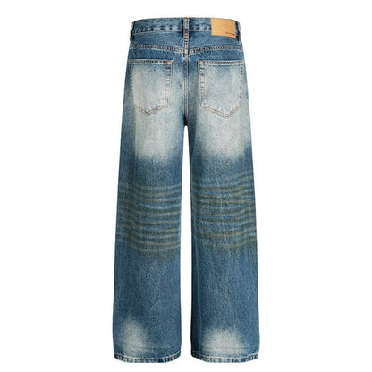Ripped denim pants for men and women