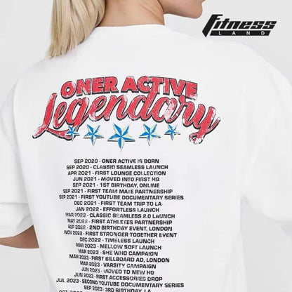 Summer ONER Active Loose Casual T-SHIRTS  WOMEN Light Yoga S