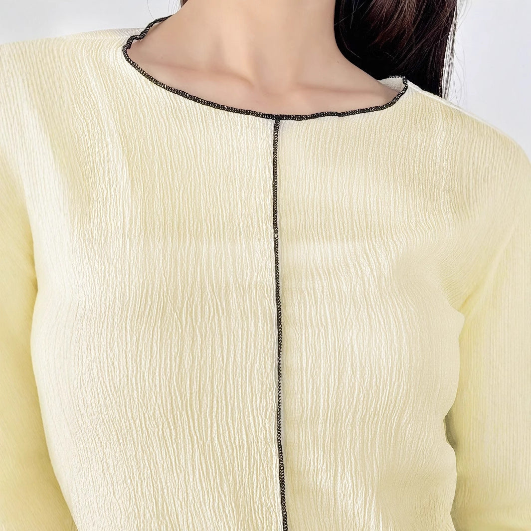 Long-Sleeve Round Neck T-Shirt for Women