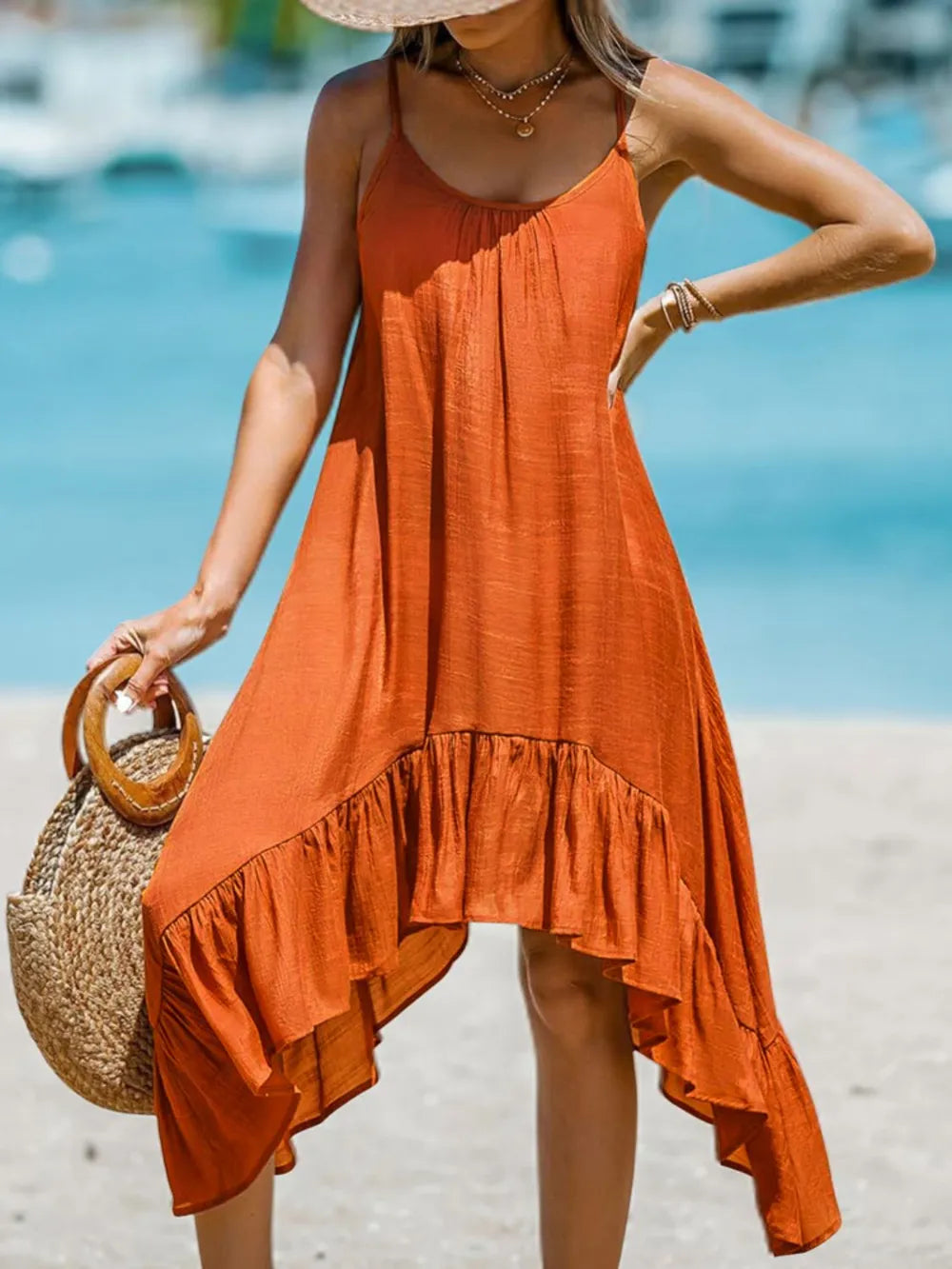 Summer casual irregular dress