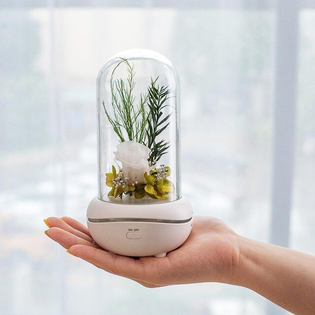 Eternal Flower USB Essential Oil Aromatherapy Machine Mini Home/Car Aromatherapy Home Decor Ornament Perfumed lamp