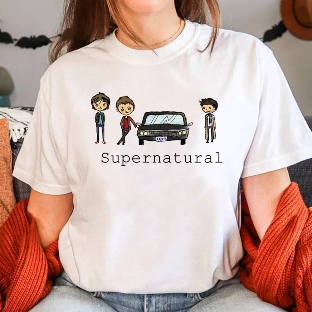 Supernatural T-shirts Women  Female Anime F