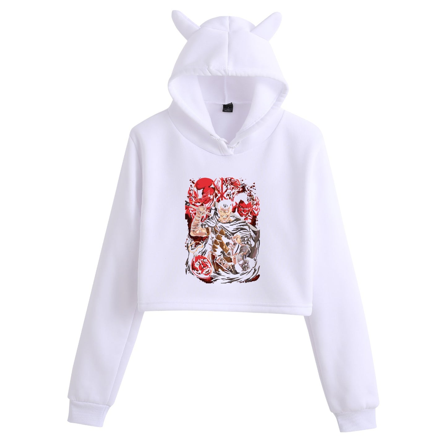Berserk Creative Crop Top Women's Hoodie