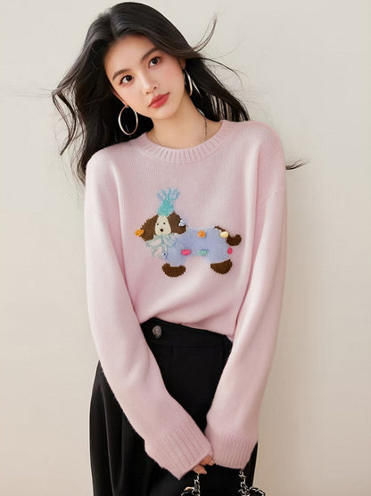 Soft and Lazy Korean-Style Knit Top for Women